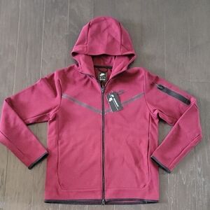 Nike Burgundy Hooded Jacket